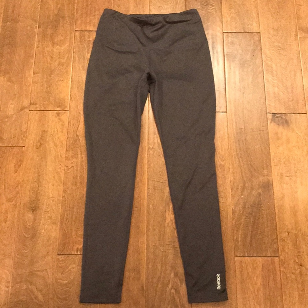 Reebok workout pants EUC gray high waistband